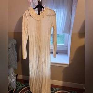 Doen Cream Long Sleeve Dress